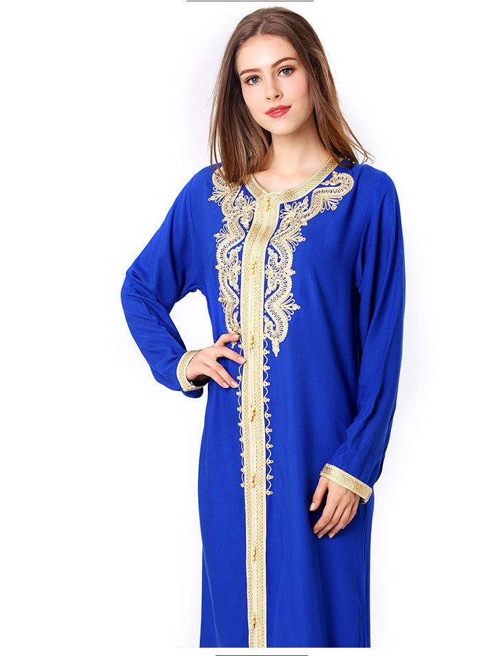 Moroccan Jalabiya Embroidered Lace Dress