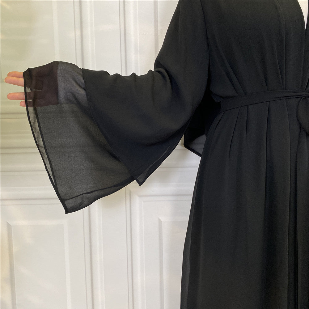 Fashionable Abaya Cardigan Chiffon Robe