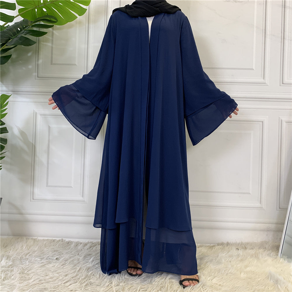 Fashionable Abaya Cardigan Chiffon Robe