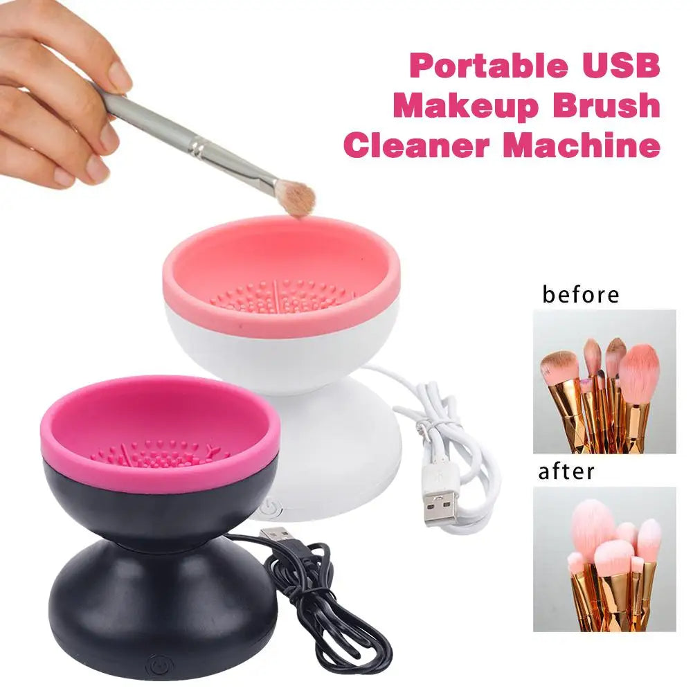 Electric Makeup Brush Cleaner Machine Portable Automatic