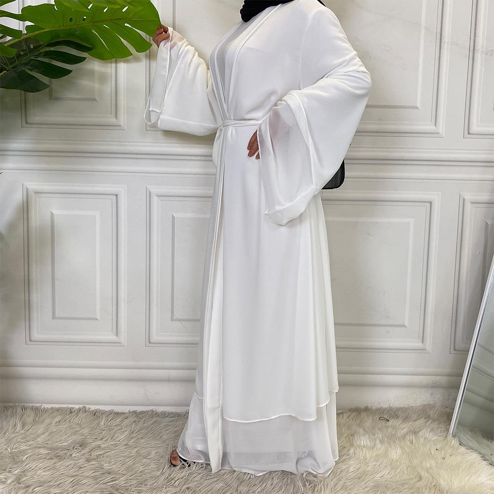 Fashionable Abaya Cardigan Chiffon Robe