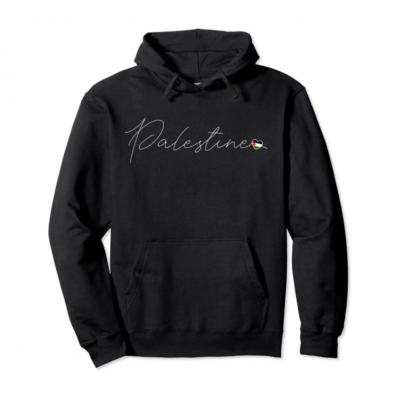 Cotton Palestine Pullover Hoodie for Men & Women