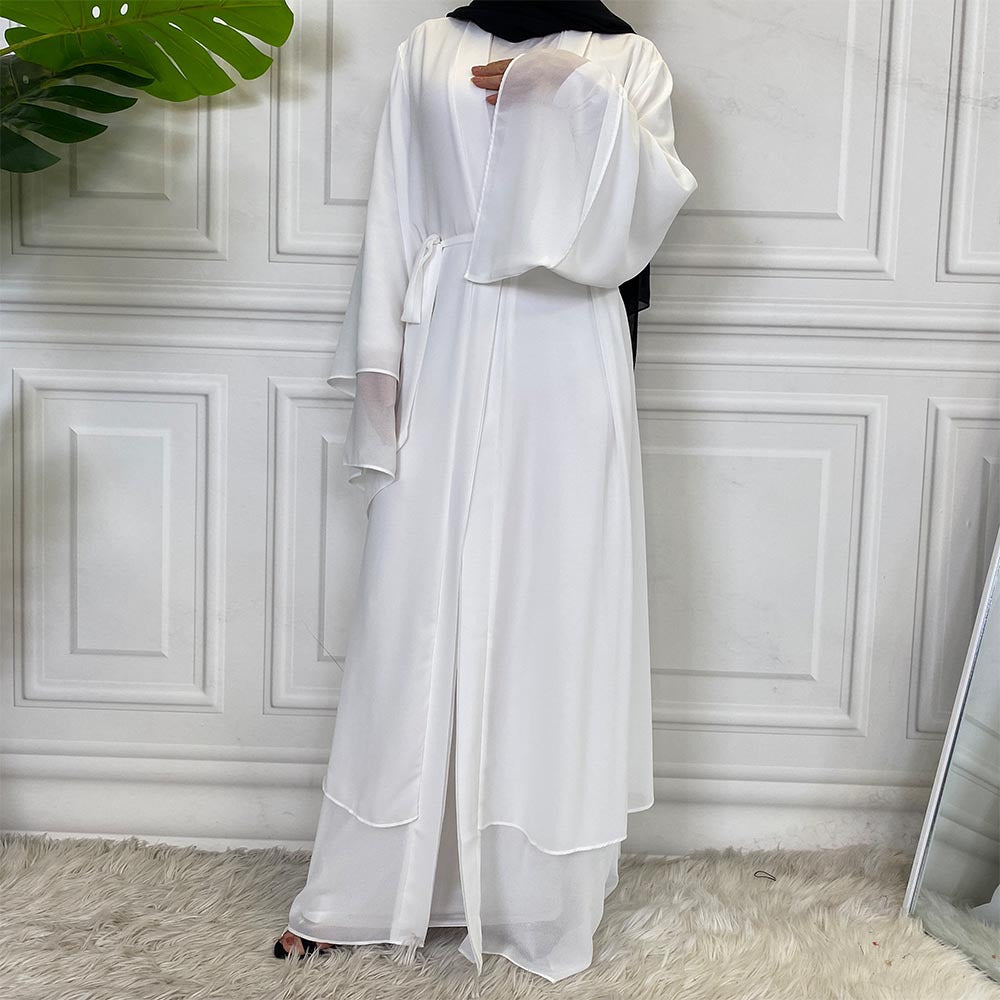 Fashionable Abaya Cardigan Chiffon Robe