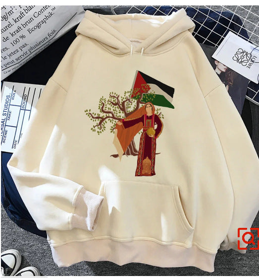 Palestine Hoodie Graphic Designer for Women