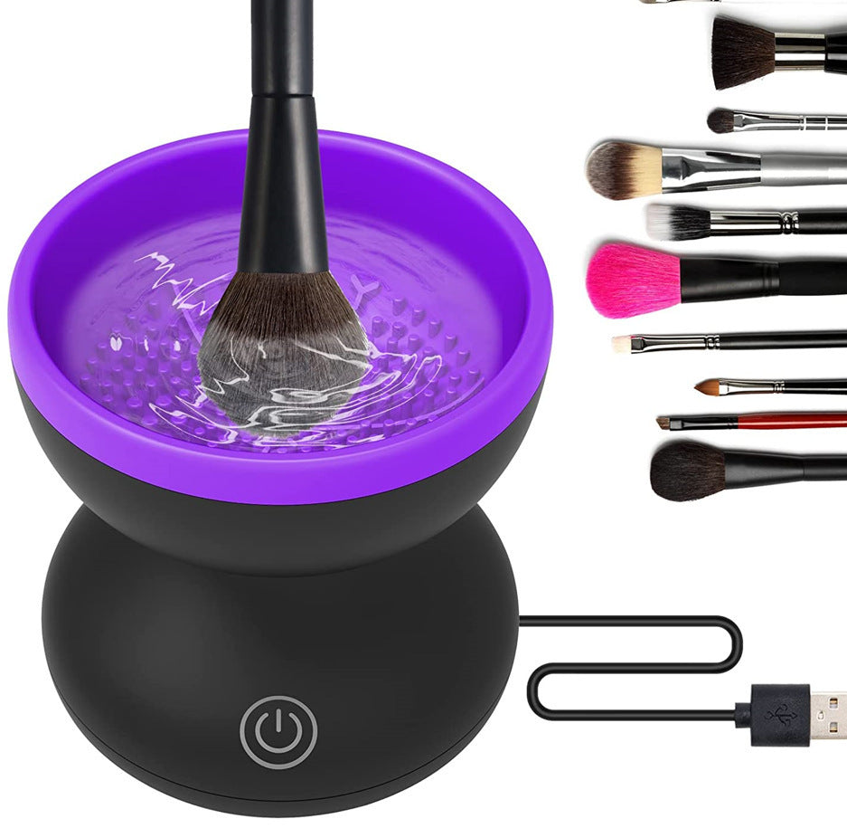 Electric Makeup Brush Cleaner Machine Portable Automatic